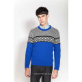 Inverno pescoço rodada sweater pullover para homens